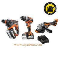 کیت 3دستگاه شارژی18ولت مدلJP18H3-402 آ.ا.گ